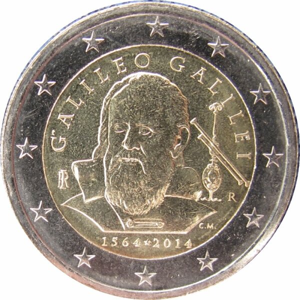 Italien 2 Euro 2014 Galileo Galilei