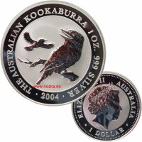 Australien 1 OZ Kookaburra 2004 Silber