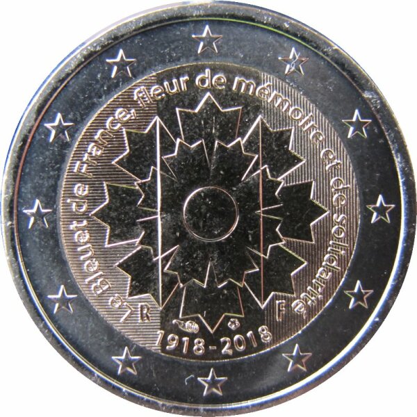 Frankreich 2 Euro 2018 Kornblume