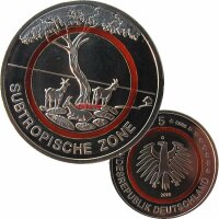 Deutschland 5 Euro 2018 Subtropische Zone st G