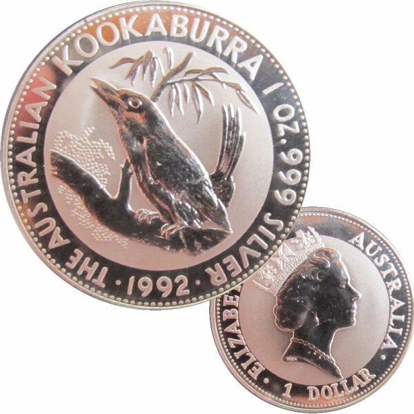 Australien 1 OZ Kookaburra 1992 Silber