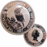 Australien 1 OZ Kookaburra 1997 Silber