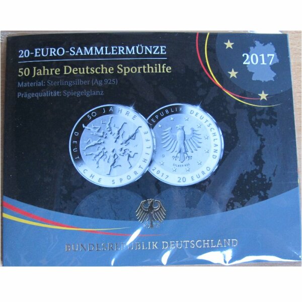 Deutschland 20 Euro 2017 Sporthilfe pp