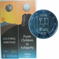 Malta 2 Euro 2018 von Kindern - Erbe Coincard