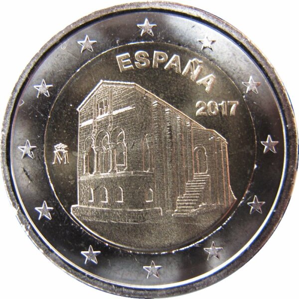 Spanien 2 Euro 2017 Monumente von Oviedo