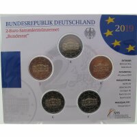 Deutschland 2 Euro Set 2019 Bundesrat st