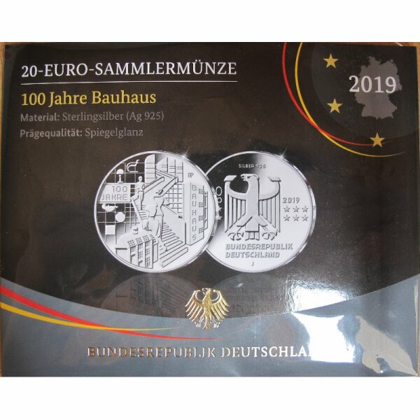 Deutschland 20 Euro 2019 Bauhaus pp