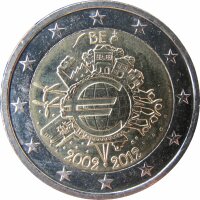 Belgien 2 Euro 2012 10 Jahre Eurobargeld