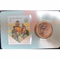 San Marino 1 Euro 2019 Coincard mit Briefmarke