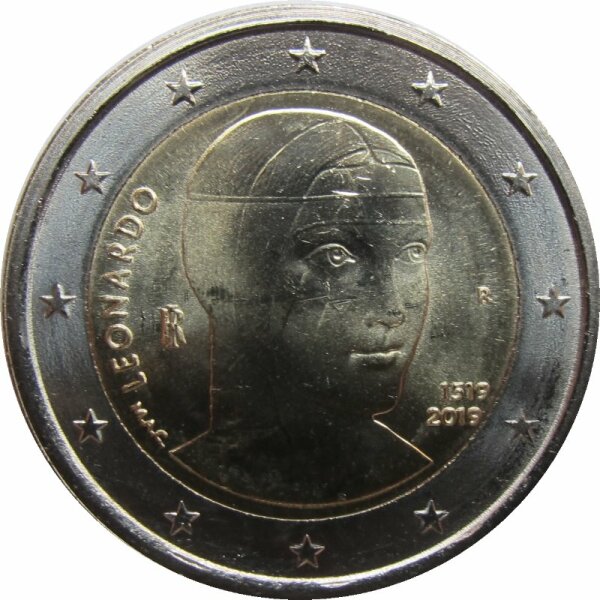 Italien 2 Euro 2019 Leonardo da Vinci