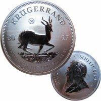 Südafrika 1 OZ Krügerrand 2017 Silber 50 Jahre