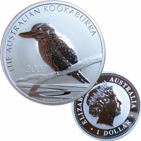 Australien 1 OZ Kookaburra 2007 Silber