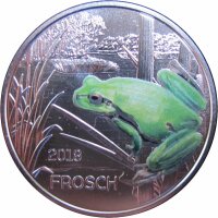 Österreich 3 Euro 2018 Tiertaler Frosch