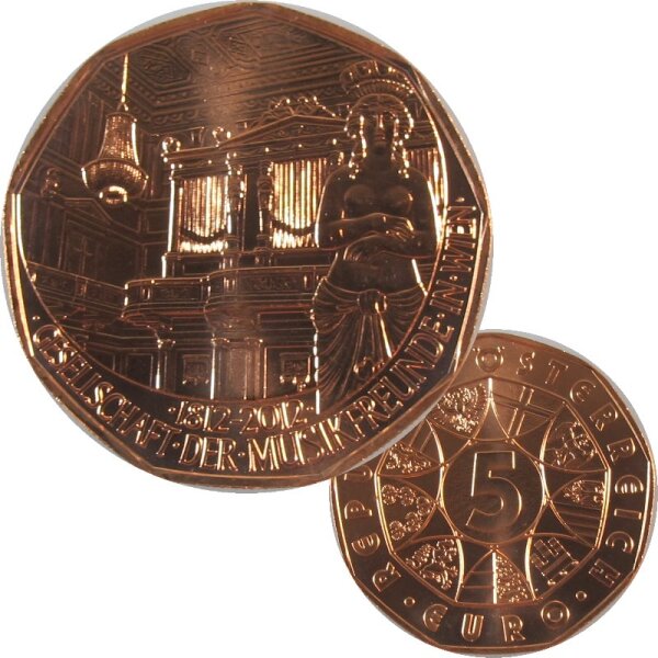 Österreich 5 Euro 2012 Musikfreunde