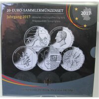 Deutschland 20 Euro 2017 Sammlermünzenset pp