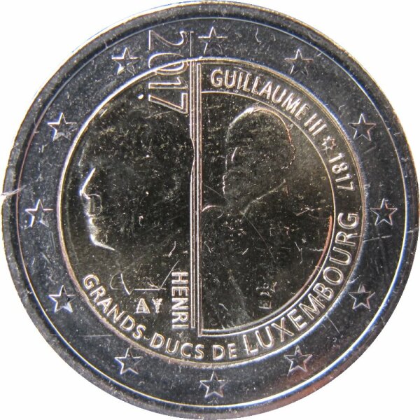 Luxemburg 2 Euro 2017 Wilhelm III.