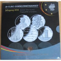 Deutschland 20 Euro 2016 Sammlermünzenset pp