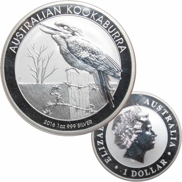 Australien 1 OZ Kookaburra 2016 Silber