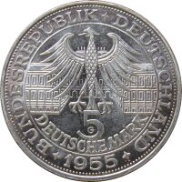Deutschland 5 DM 1955 von Baden J. 390