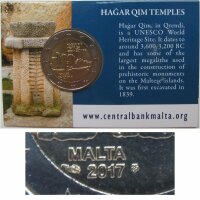 Malta 2 Euro 2017 Hagar-Qim Coincard