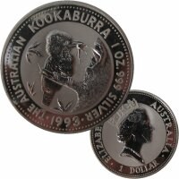 Australien 1 OZ Kookaburra 1993 Silber