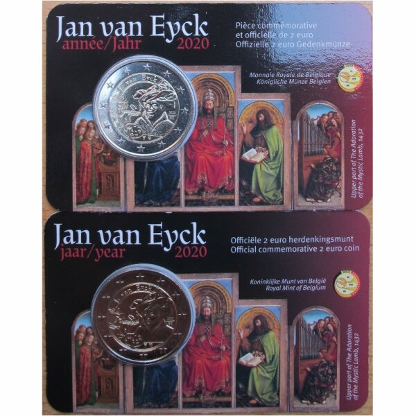 Belgien 2 Euro 2020 Jan van Eyck CC