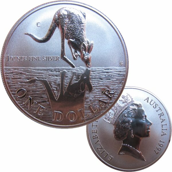 Australien 1 OZ Känguru 1997 Silber