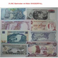 Lot Banknoten Welt - Motiv Wasserfall