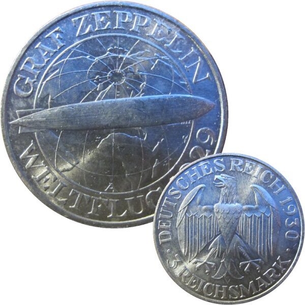 3 Reichsmark 1930 A Zeppelin J. 342