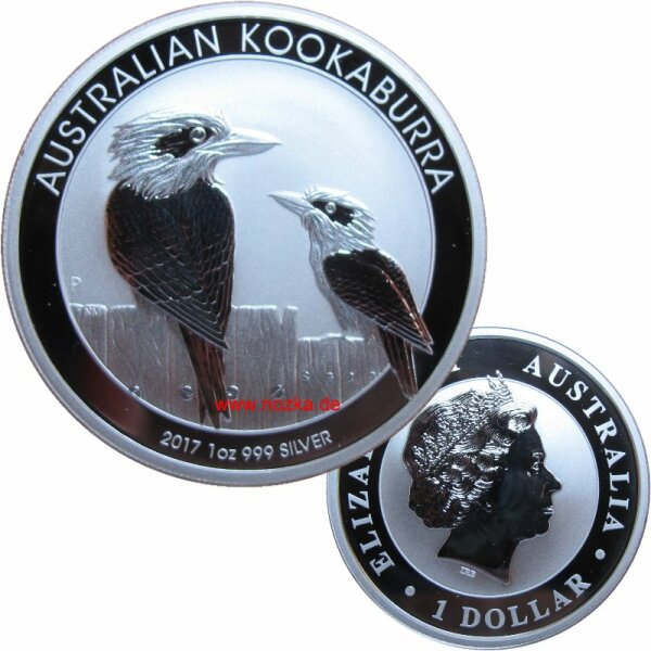 Australien 1 OZ Kookaburra 2017 Silber