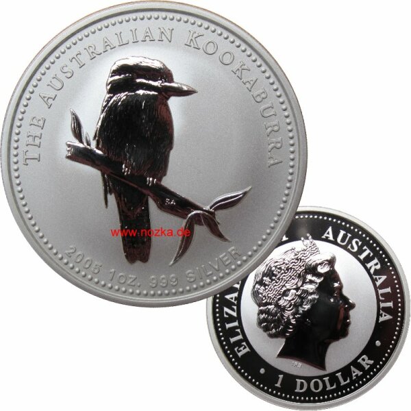 Australien 1 OZ Kookaburra 2005 Silber