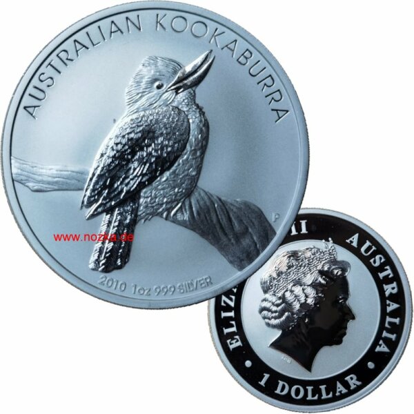 Australien 1 OZ Kookaburra 2010 Silber