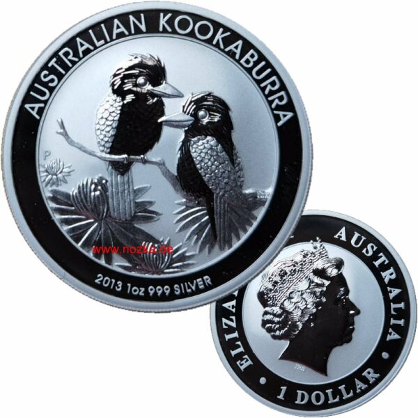 Australien 1 OZ Kookaburra 2013 Silber