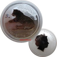Australien Lunar II. 2010 Tiger 1 OZ Silber