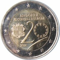 Andorra 2 Euro 2014 Europarat