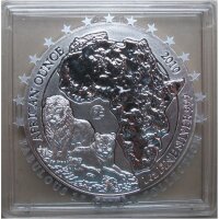 Ruanda 50 Francs 2010 - 1 OZ Silber African Ounce...