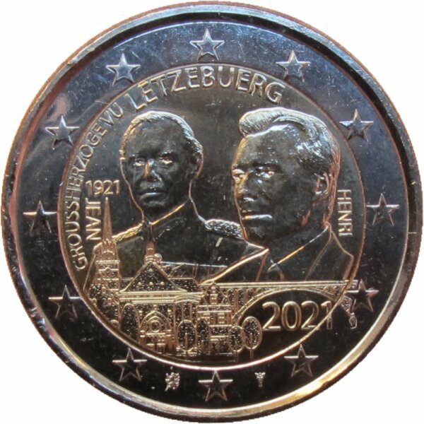 Luxemburg 2 Euro 2021 Geb. Großherzog Jean