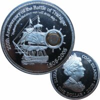 Cook Islands 1 Dollar 2005 - Trafalgar