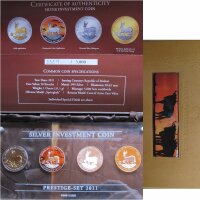 Malawi 1 OZ Prestige Set 2011 Silber - Springbock