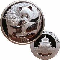 China 10 Yuan Panda 2005 1 OZ Silber