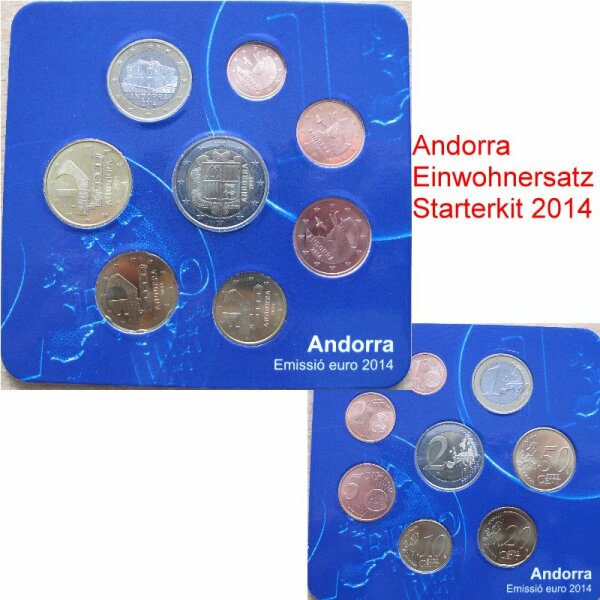 Andorra Starterkit / Einwohnersatz 2014 3,88 Euro