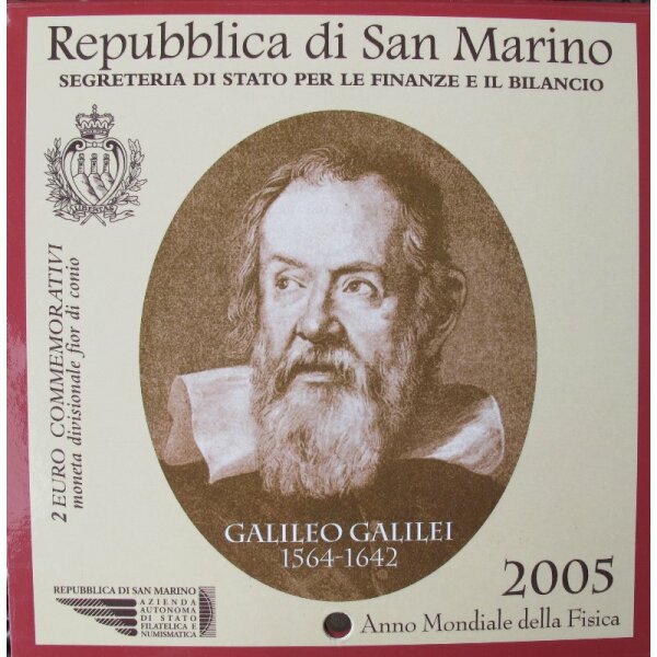San Marino 2 Euro 2005 Galilei "B"