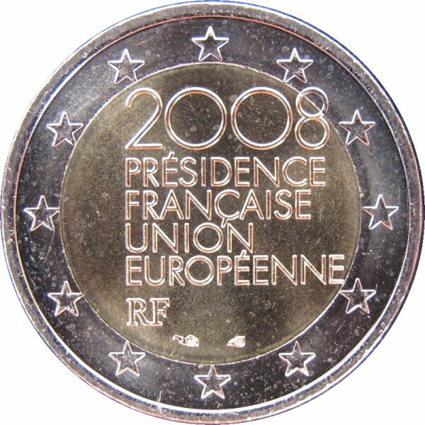 Frankreich 2 Euro 2008 EU-Ratspr&auml;sidentschaft