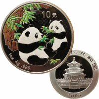 China 10 Yuan Panda 2006 1 OZ Silber Farbe