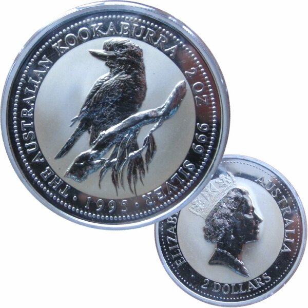 Australien 2 OZ Kookaburra 1995 Silber