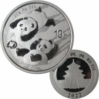 China 10 Yuan Panda 2022 Silber