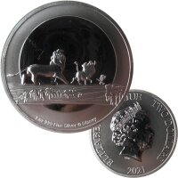Niue 2 Dollars 2021 König der Löwen - 1 OZ Silber