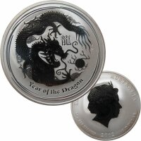 Australien 1 OZ Lunar 2012 Drache Silber