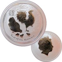 Australien Lunar II. 2017 Hahn 1 OZ Silber