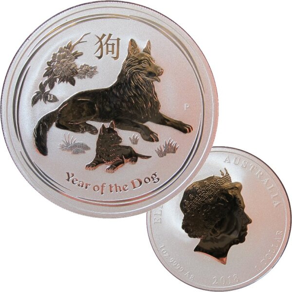 Australien Lunar II. 2018 Hund 1 OZ Silber
